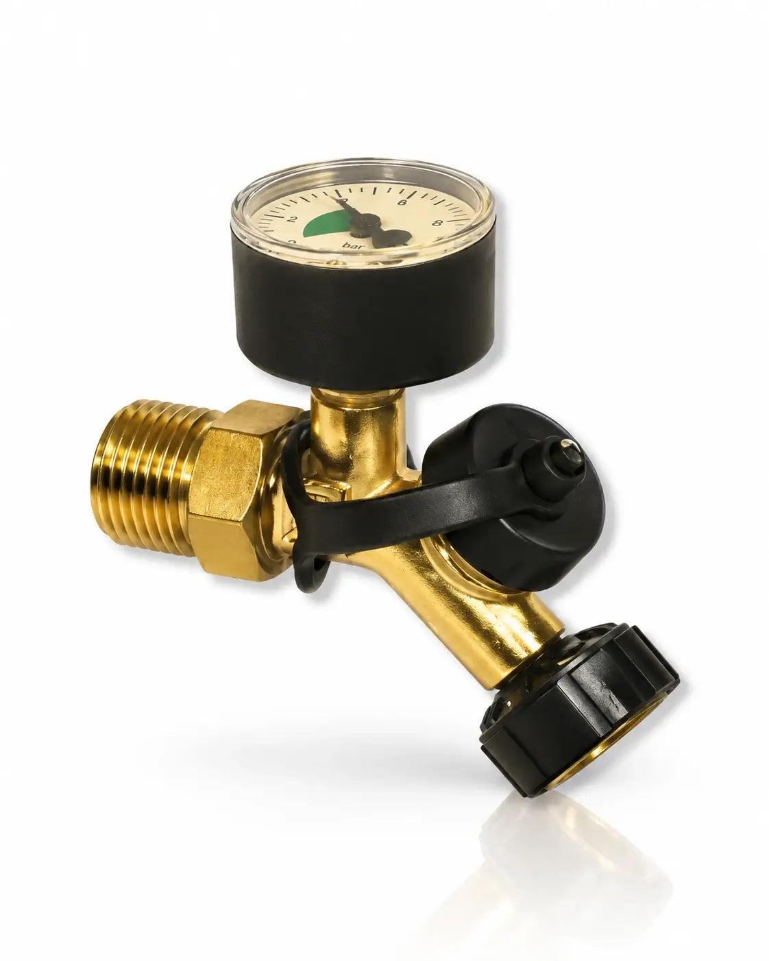Pentec vulcombinatie 1/2 inch met manometer Wivakom 1500-0-03-01
